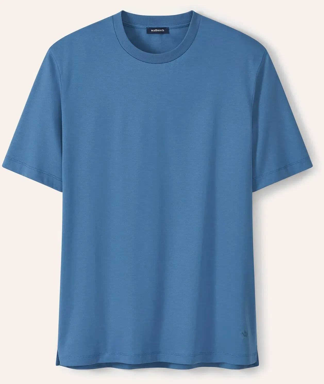 Walbusch Herren Premium T-Shirt Blau