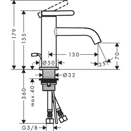 Hansgrohe Axor One Einhandmischer Mattschwarz