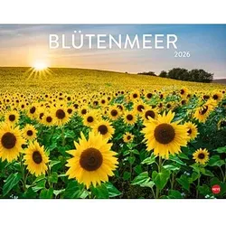 Heye Monats-Wandkalender Blütenmeer 2026