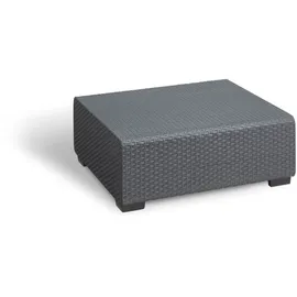 KETER Allibert Salta Balkonmöbel Set in Anthrazit Stilvolle Rattan-Optik für Garten & Balkon