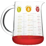 Pebbly MESSBECHER MIT SILIKONBODEN 1L