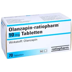 Olanzapin-ratiopharm 10 mg Tabletten 70 St