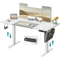 Songmics Schreibtisch 160 cm Weiß