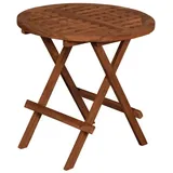 deVries Beistelltisch Woodie 50 x 50 x 50 cm Teakholz braun