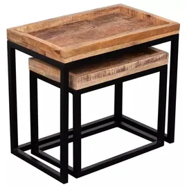 bene living Couchtisch 2er Set Lecce Mango natur