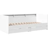 vidaXL Tagesbett mit Schubladen 100 x 200 cm weiß