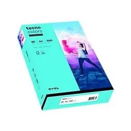 Inapa tecno colors A4 80 g/m2 500 Blatt mittelblau