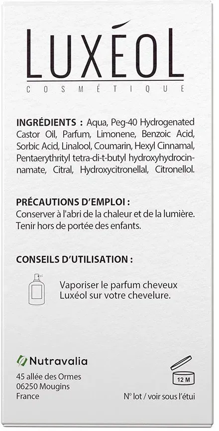 LUXÉOL Le Parfum Cheveux 50 ml solution(s)