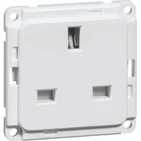Peha Compacta - British-Standard-Steckdose, alu