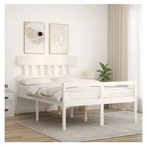 vidaXL Seniorenbett 120 x 200 cm Weiß