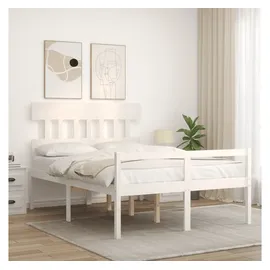 vidaXL Seniorenbett 120 x 200 cm Weiß