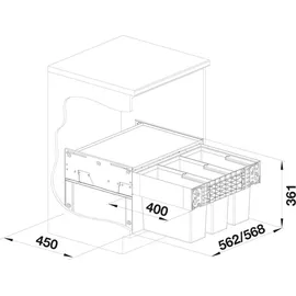 Blanco Select II 15 l Grau