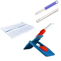 Bodenwischset 50 cm, langflorig Wischmopp - Bodenwischer-Set zum Spitzenpreis
