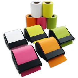 M-Wave Haftnotiz Rolle Dispenser - 15 tlg. 60 mm x 10 m brillant sortiert.