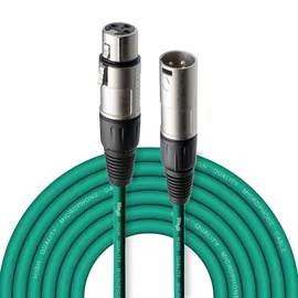 Stagg 6 m hochwertigen XLR-auf XLR-Stecker Mikrofon Kabel grün