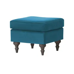 Hocker   Cozy , türkis/petrol , Maße (cm): B: 55 H: 44 T: 55