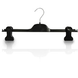 Kiroplast Kleiderbügel Für Röcke Kleiderbügel Hosen Clips Kleiderbügel Für Hosen Hosenbügel 36cm (100, Schwarz)