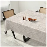 Wachstuchtischdecke Wachstuch Tischdecke abwaschbar Wachstischdecke Plastik-Tischdecken Glatt 100x140cm Schnittkante Häkelspitze Optik