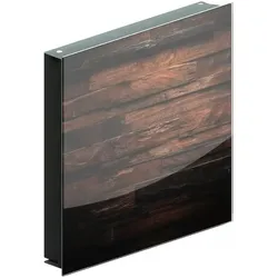 ALLboards Schlüsselkasten 30x30cm, Dunkles Holz