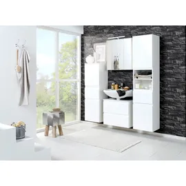 WELLTIME Hängeschrank WELLTIME "Cardiff", weiß, B:40cm H:64cm T:20cm, Holzwerkstoff, MDF, Schränke, Hängeschrank, Breite 40 cm, mit Softclose-Funktion