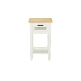 Möbel Kraft Beistelltisch Braun lackiert 35 x 61 x 35 cm