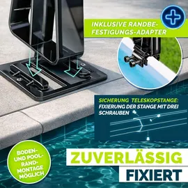 tillvex Pool Aufroller Premium Aluminium Kunststoff 1,05-6,15 m