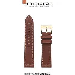 Hamilton - Khaki Navy Band-set Leder-braun-22/20 H690.777.109 - braun