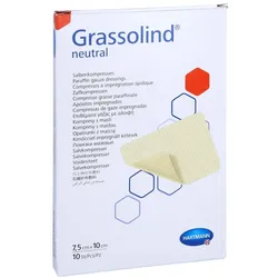 Grassolind Salbenkompressen 7,5x10 Cm Steril