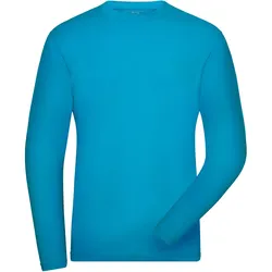 Bio Stretch Langarmshirt "JN1804" UV-Schutz - XS - turquoise