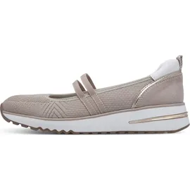 Marco Tozzi Damen Slipper mit Riemen Bequem, Beige 41 EU