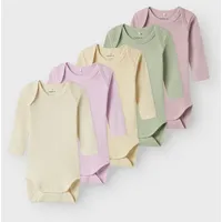NAME IT Solid Rib Langarm-body 5 Einheiten - Winsome