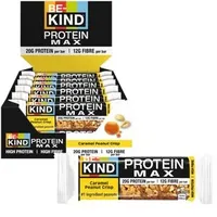 BE-KIND Proteinriegel Protein MAX, 12 Riegel, Caramel Peanut Crisp, je 60 g, pro Riegel 20 g Protein
