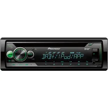 Pioneer DEH-S410DAB-AN, 1-DIN-Autoradio, CD-Tuner mit FM und DAB+, MP3, USB und AUX-Eingang, RGB – Beleuchtung, Smart Sync App, 5-Band Equalizer, inklusive DAB-Antenne