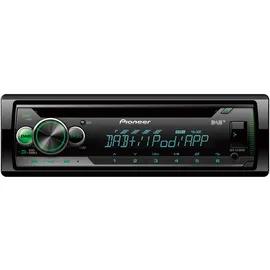 Pioneer DEH-S410DAB-AN, 1-DIN-Autoradio, CD-Tuner mit FM und DAB+, MP3, USB und AUX-Eingang, RGB – Beleuchtung, Smart Sync App, 5-Band Equalizer, inklusive DAB-Antenne