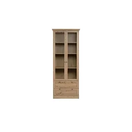 CaliCosy Vitrine TIMBER 80 x 45 x 200 cm Holzfarben