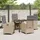 vidaXL Garten Essgruppe 5-tlg. Beige