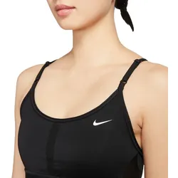 Nike Damen Medium-Support Padded Longline Sports Bra weiß