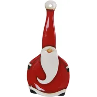 Excelsa Santa Claus löffelablage, Keramik, rot, 23.5x10.5x1.5 cm