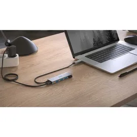 Hama USB Hub, 4x USB-A 3.0, 1x USB-A 3.0 [Stecker] (200138)