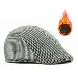 Roinaid Schiebermütze Herren Schirmmütze Herren Wärme Flatcap Herren Schiebermütze Herren Winter Schlägermütze Herren,Flat Cap Herren,Geeignet für Herbst/Winter Jungen und Männer - 56