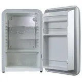 Vintage Industries Retro Kühlschrank Kingston in Silber / 115l - VIRC160