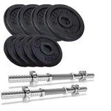 ScSPORTS® Kurzhanteln 15 kg 30mm Kurzhantel 2er Set Gusseisen Hantelset Gewichte
