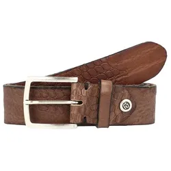 b.belt Gürtel Leder schlamm-grau 105 cm