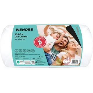 Ganzjahresdecke 160x200 cm weiß gesteppt groß - Weiß