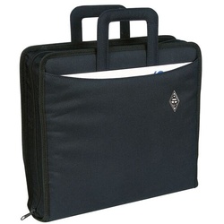 Wedo Ordnertasche aus pflegeleichtem Polyester schwarz, 33.5x35x2.5 cm