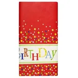 PAPSTAR Tischdecke, Papier 120 cm x 180 cm Happy Birthday lackiert 82594 Papiertischdecke Kindergeburtstag