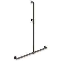 Hewi System 900 Duschhandlauf Edelstahl pulverbeschichtet dunkelgrau 1250 x 965 mm