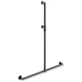 Hewi System 900 Duschhandlauf Edelstahl pulverbeschichtet dunkelgrau 1250 x 965 mm