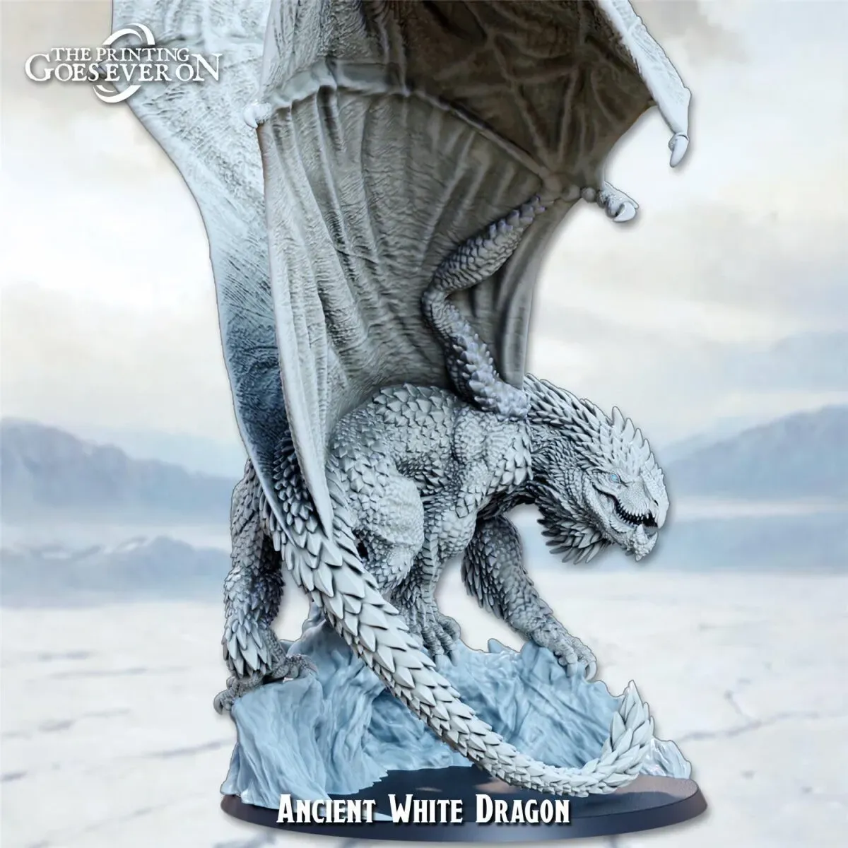 Ancient White Dragon aus Frostbound Fate von The Printing Goes Ever On