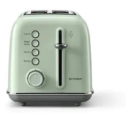 DT620-CG 2-Scheiben-Toaster grün, 7 Bräunungsstufen, 4 Programme